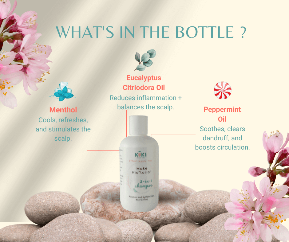 Make His-torio 3-in-1 scalp treatment shampoo bottle for oily hair and flake relief — view 5