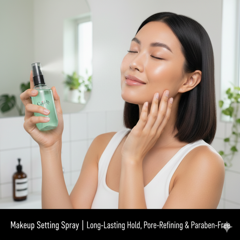 Cad B lightweight makeup setting spray bottle for long lasting wear and pore refining hydration — view 2