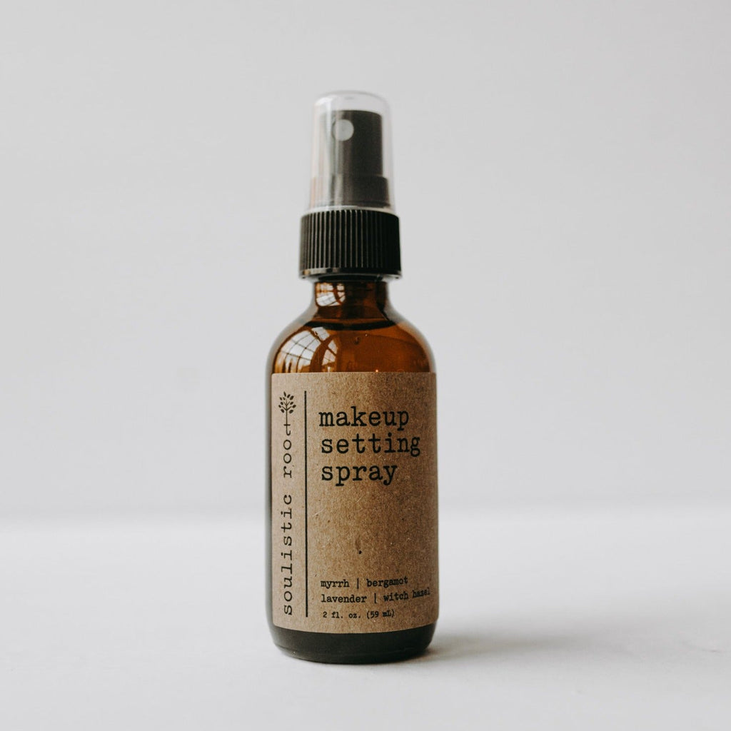 Natural makeup setting spray in a 2oz travel bottle with a fine mist applicator. — view 5