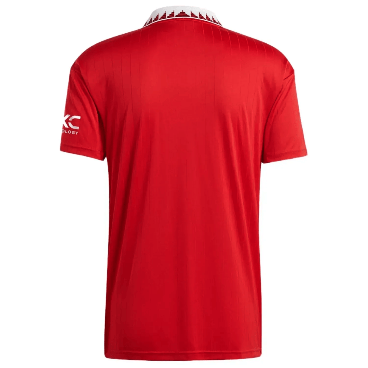 Manchester United Home soccer jersey 2022/23 red and white Adidas athletic shirt with club crest — view 2