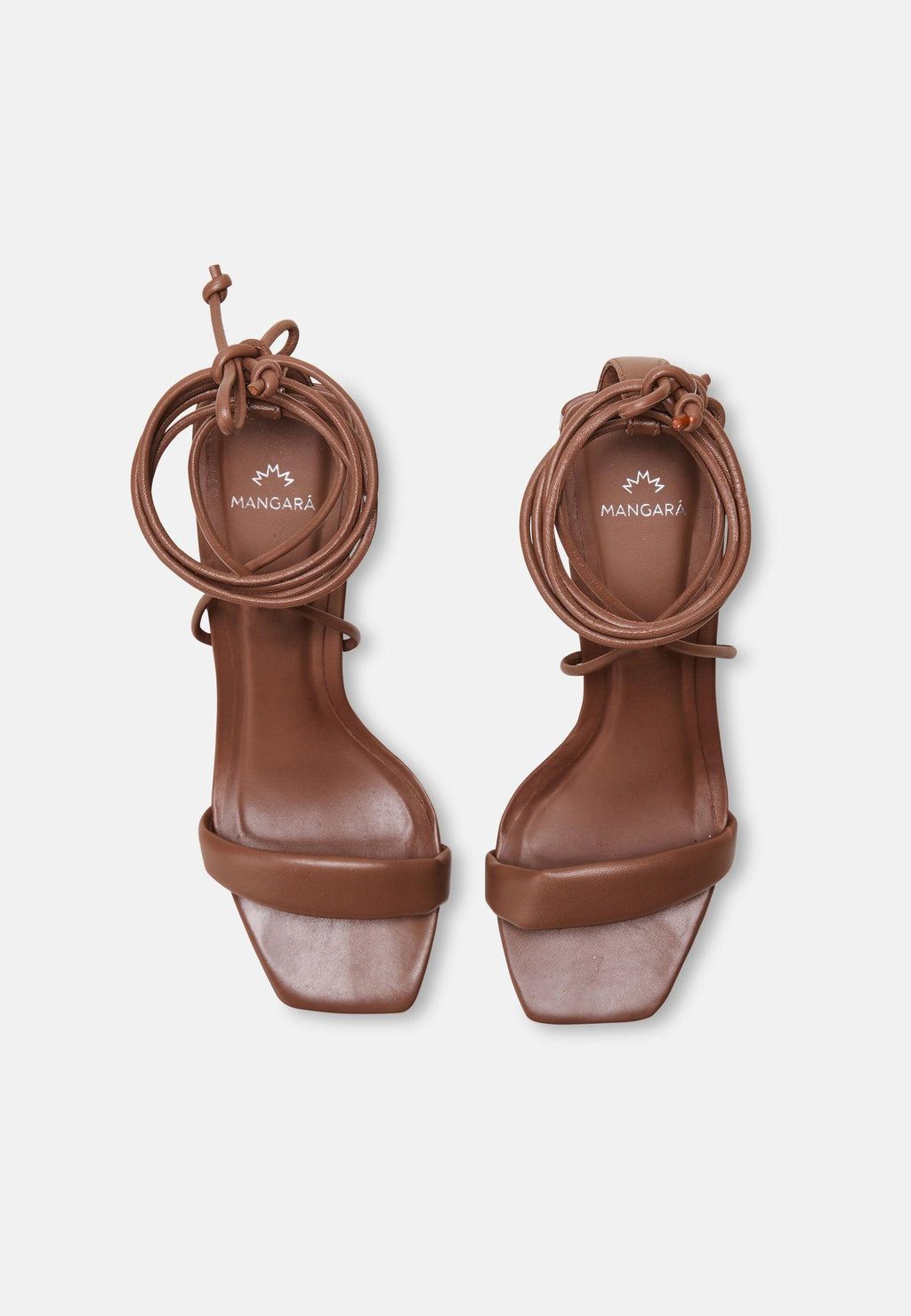 Chocolat brown calf leather strappy sandals for women with a comfortable 6.5cm block heel. — view 2