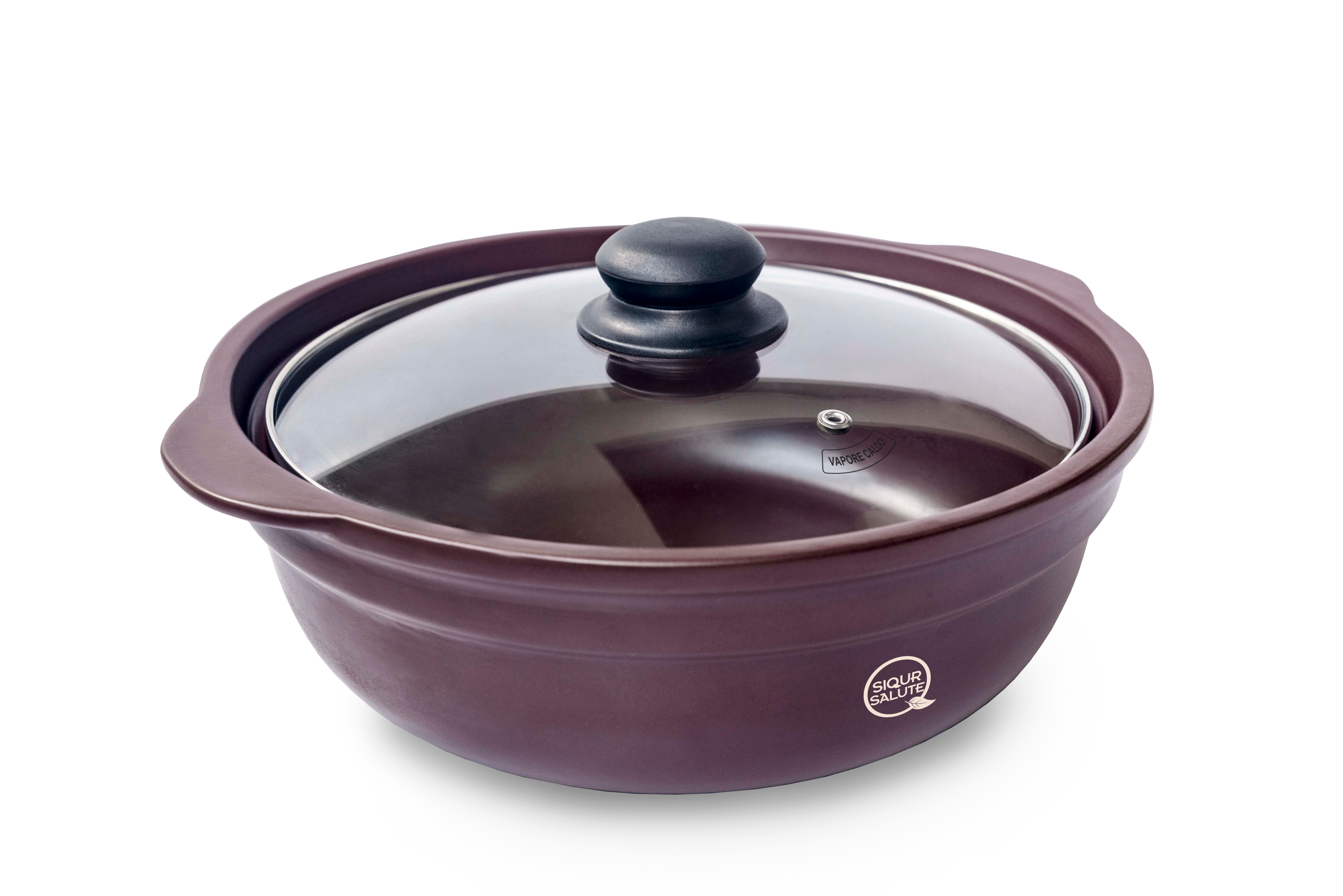 Zisha purple clay saucepan in natural unglazed brown, traditional Chinese healthy cooking pot — view 4