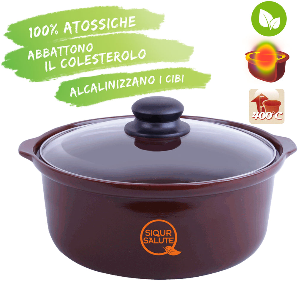 Zisha purple clay saucepan in natural unglazed brown, traditional Chinese healthy cooking pot