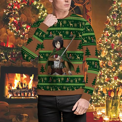 AOT Mikasa Epic Christmas Sweater-2