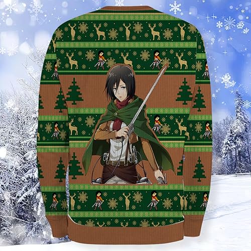 AOT Mikasa Epic Christmas Sweater-3