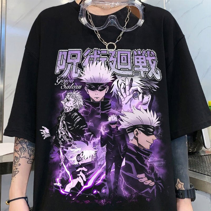 Jujutsu Kaisen Gojo Satoru Status Change T-Shirt-0