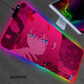 Zero Two RGB Kawaii Night Style Keyboard Mat-0