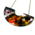 Abstract Statement Necklace with U Shaped Design-3