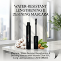 Mascara - Water-Resistant Lengthening & Defining Mascara with Vitamin E for Soft, Long-Lasting Lashes | CAD B | MC03