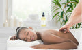 Eucalyptus massage oil in a 4 oz frosted glass spray bottle with cotton storage bag