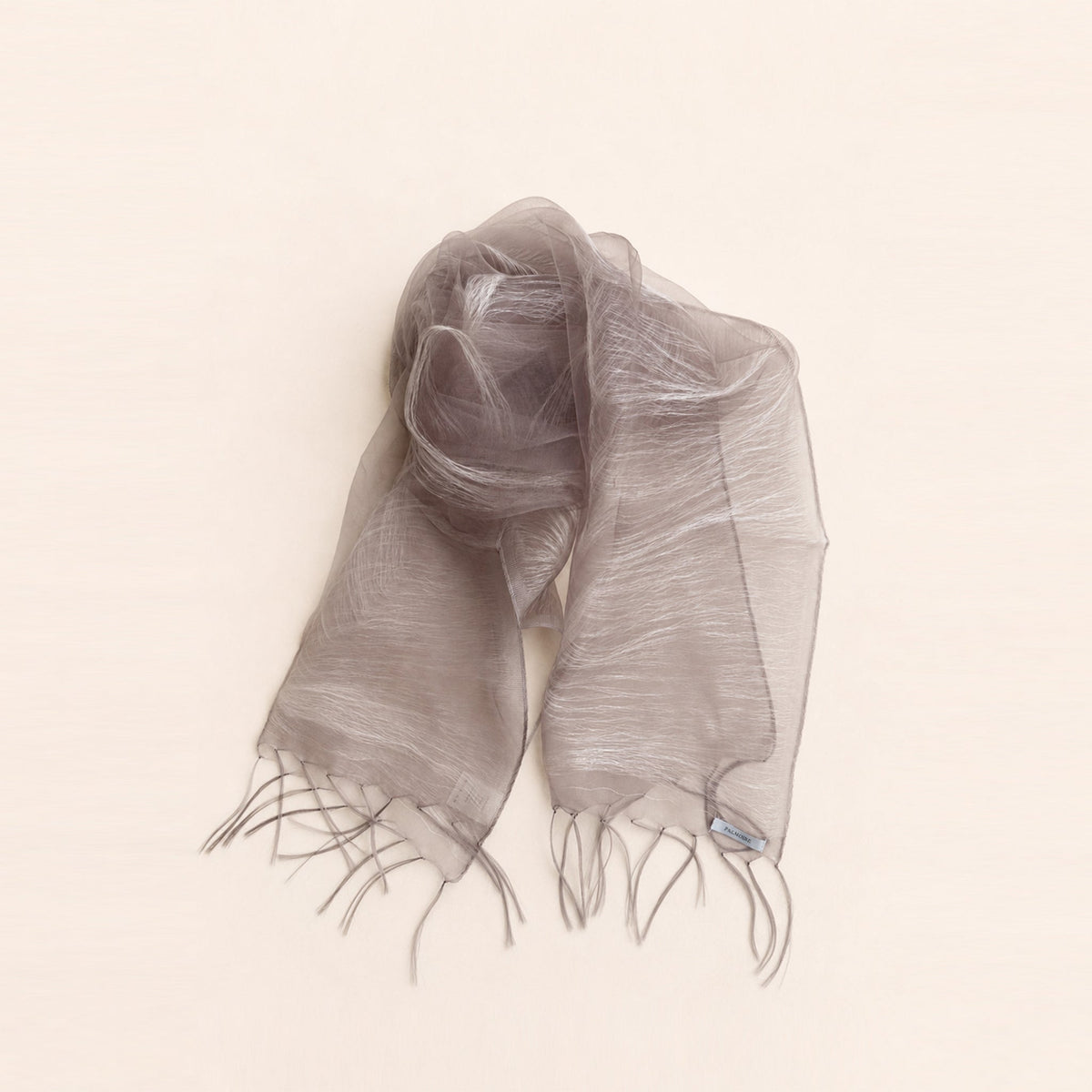Mauve Gray Mulberry Silk Scarf-0