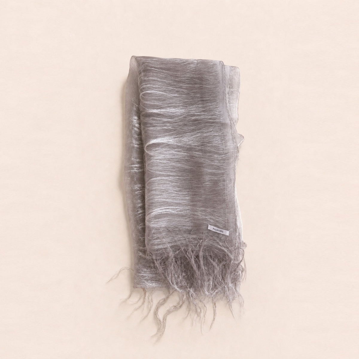 Mauve Gray Mulberry Silk Scarf-1