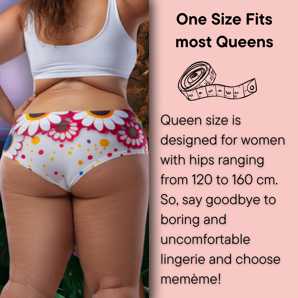 Memème Women’s Ultra-Comfortable Butterfly– Bliss  - Queen Size Panties | Breathable Cotton Crotch, Stretchy Fit-4