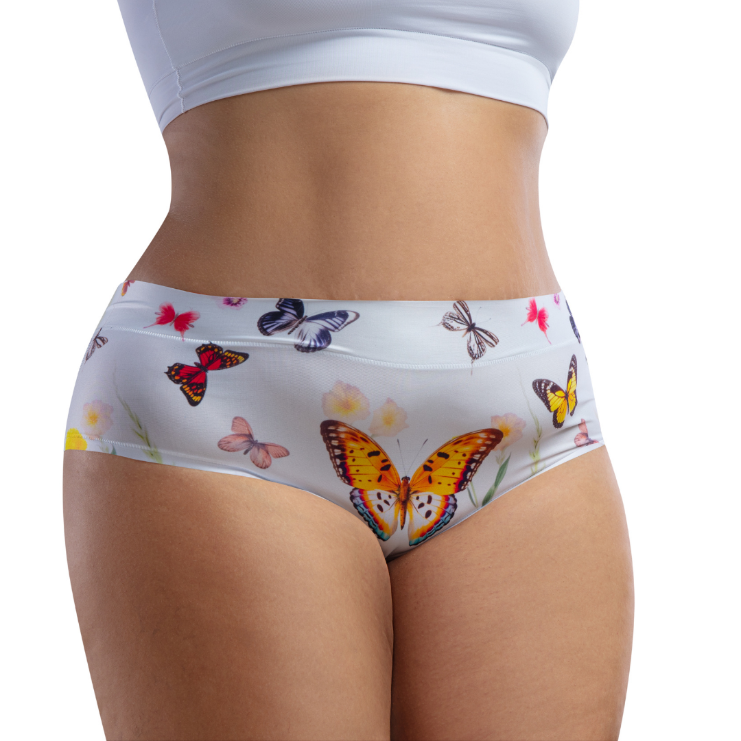Memème Women’s Ultra-Comfortable Butterfly– Bliss  - Queen Size Panties | Breathable Cotton Crotch, Stretchy Fit-0