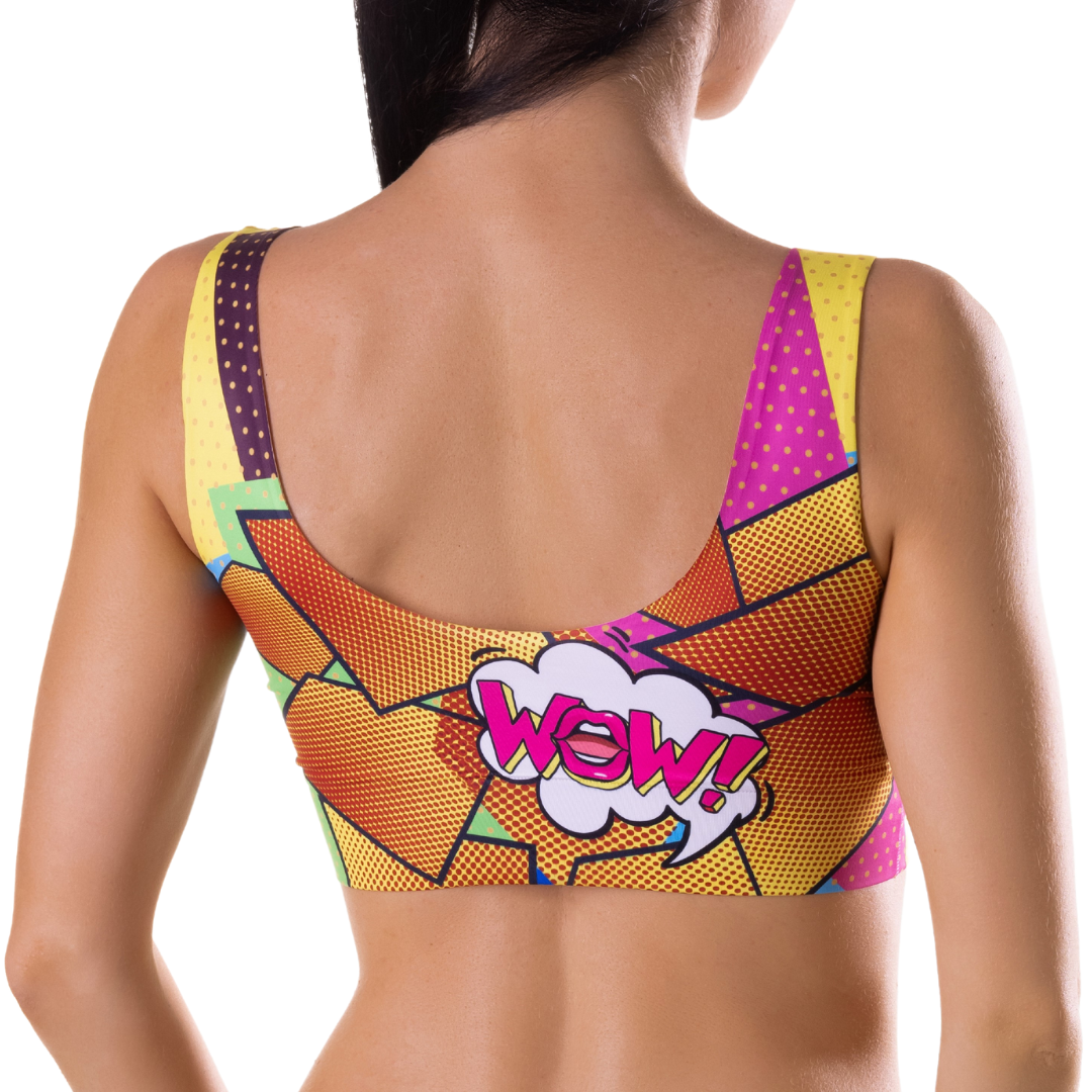 Memème Women’s Ultra-Comfortable COMICS - Hot Crop Top| Stretchy Fit, No Elastic Bands-1