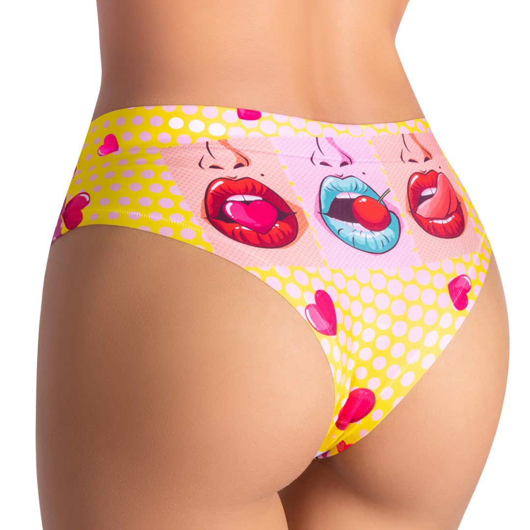 Memème Women’s Ultra-Comfortable COMICS - Hot Girl - Panties | Breathable Cotton Crotch, Stretchy Fit, No Elastic Bands-1