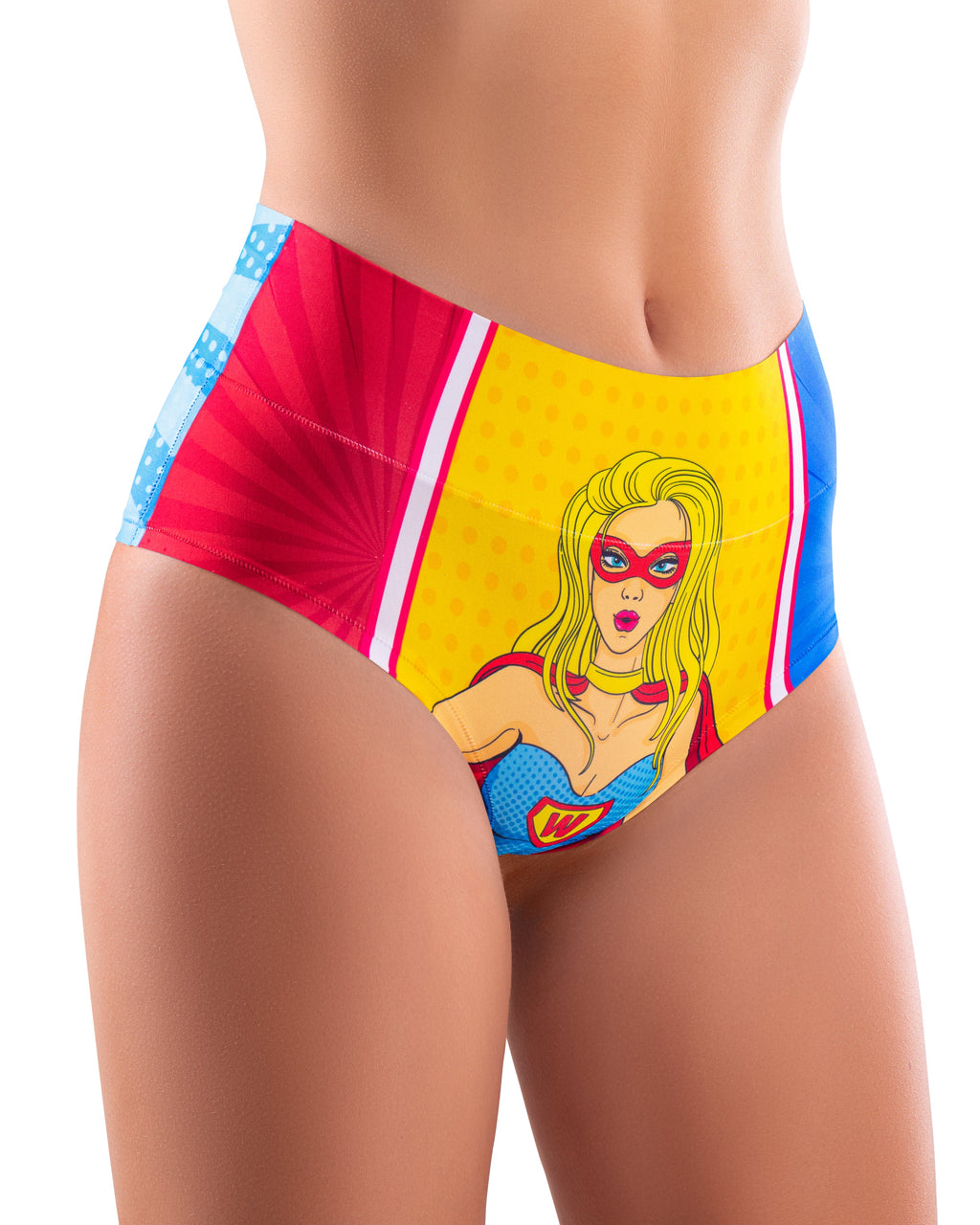 Memème Women’s Ultra-Comfortable COMICS - Wonder Girl Panties | Breathable Cotton Crotch, Stretchy Fit, No Elastic Bands-0