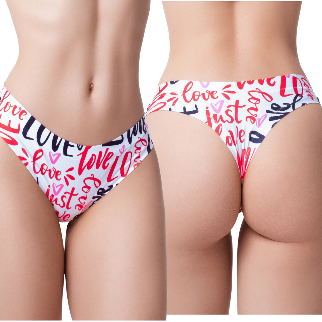 Memème Women’s Ultra-Comfortable LOVE - Message - Panties | Breathable Cotton Crotch, Stretchy Fit, No Elastic Bands-5