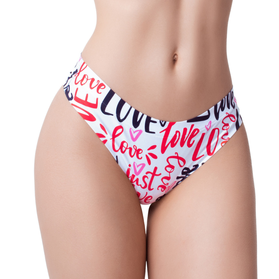 Memème Women’s Ultra-Comfortable LOVE - Message - Panties | Breathable Cotton Crotch, Stretchy Fit, No Elastic Bands-3