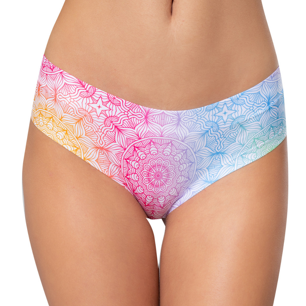Memème Women’s Ultra-Comfortable MANDALA - Happiness - Panties | Breathable Cotton Crotch, Stretchy Fit, No Elastic Bands-0