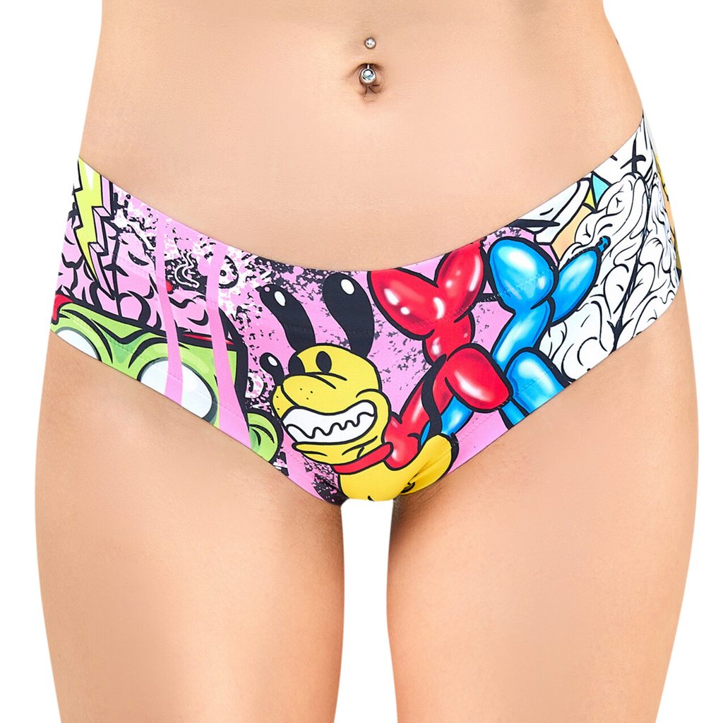 Memème Women’s Ultra-Comfortable MOXIE - Crazy - Panties | Breathable Cotton Crotch, Stretchy Fit, No Elastic Bands-0