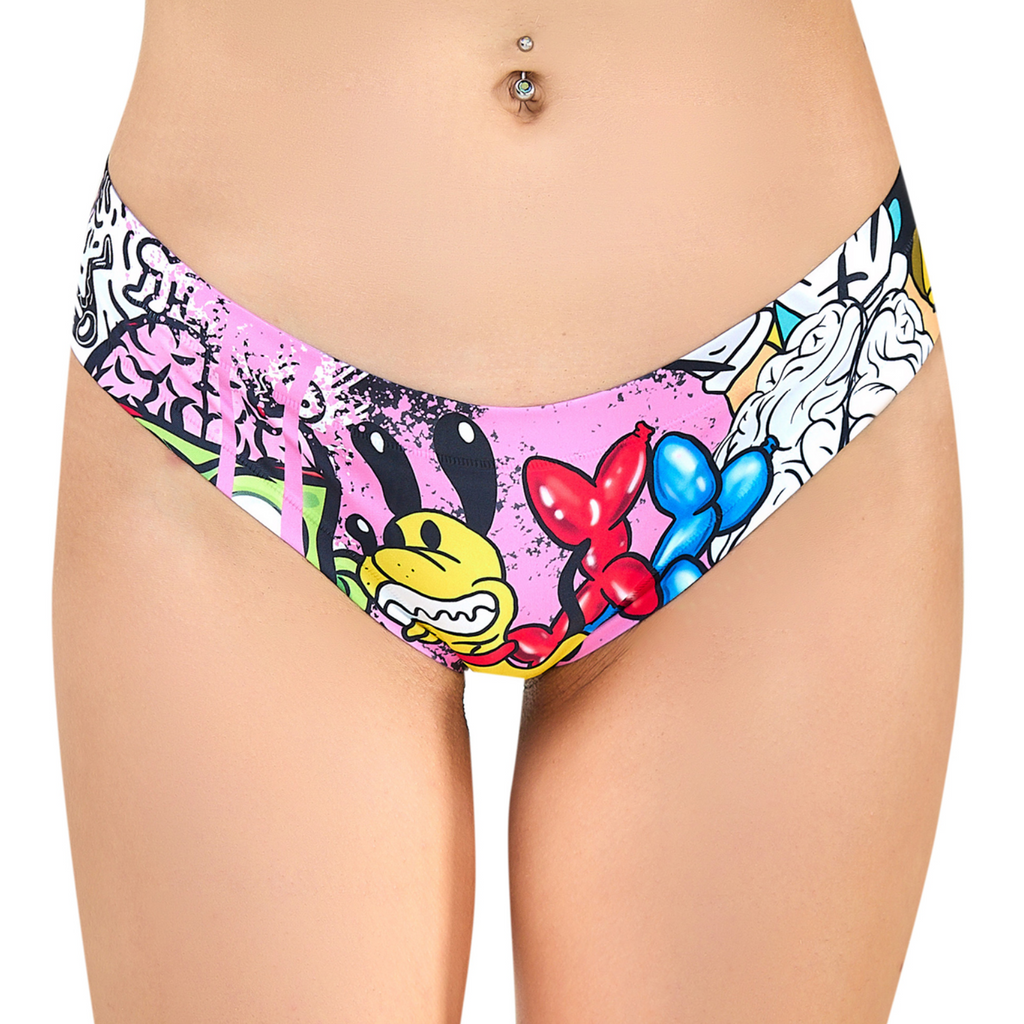 Memème Women’s Ultra-Comfortable MOXIE - Crazy - Panties | Breathable Cotton Crotch, Stretchy Fit, No Elastic Bands-3