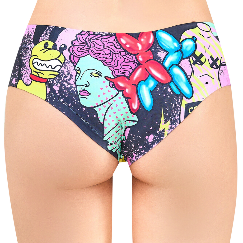 Memème Women’s Ultra-Comfortable MOXIE - Crazy - Panties | Breathable Cotton Crotch, Stretchy Fit, No Elastic Bands-1
