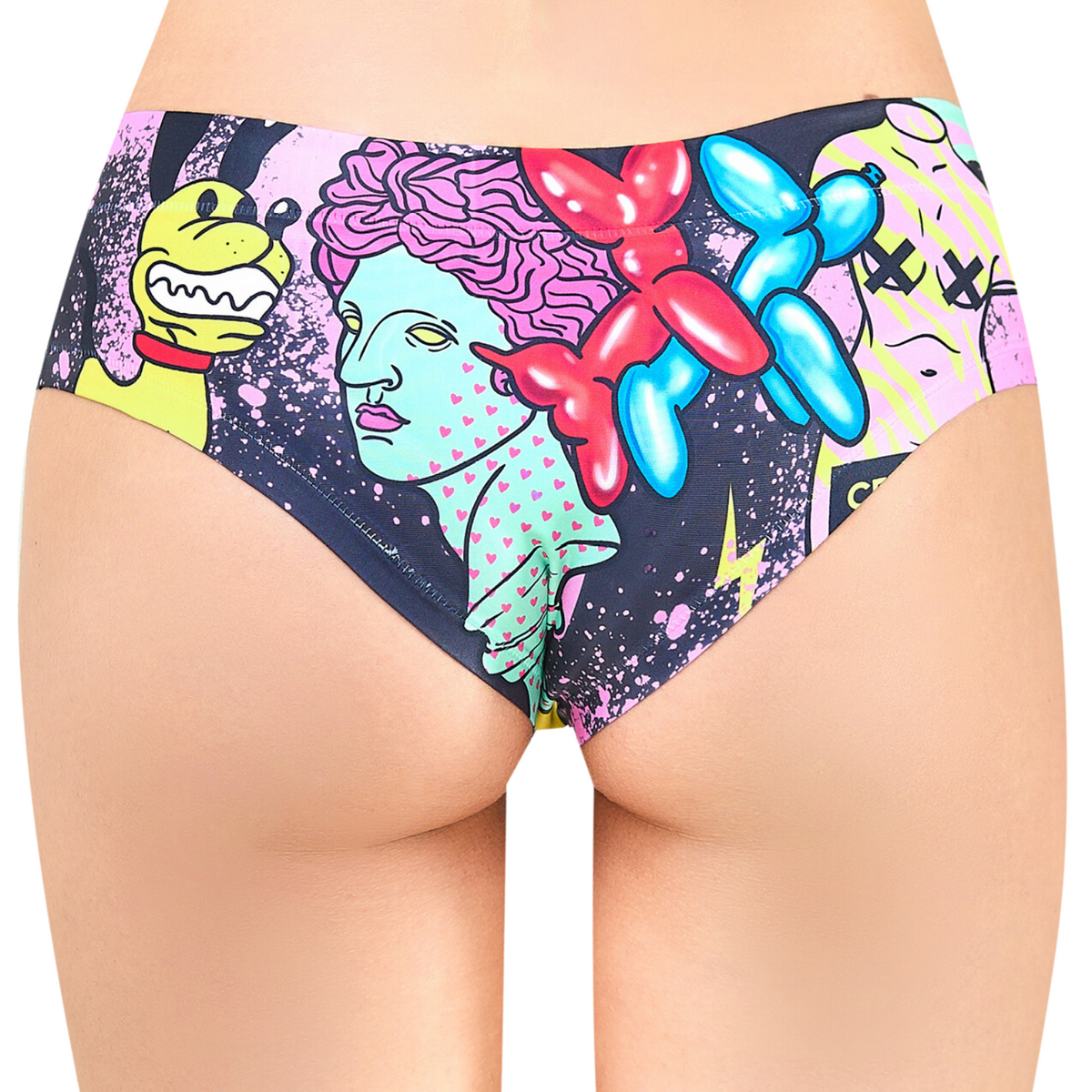 Memème Women’s Ultra-Comfortable MOXIE - Crazy - Panties | Breathable Cotton Crotch, Stretchy Fit, No Elastic Bands-1