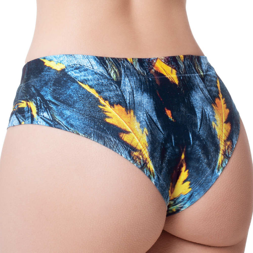 Memème Women’s Ultra-Comfortable PARADISE BIRDS - Feathers - Panties | Breathable Cotton Crotch, Stretchy Fit-1