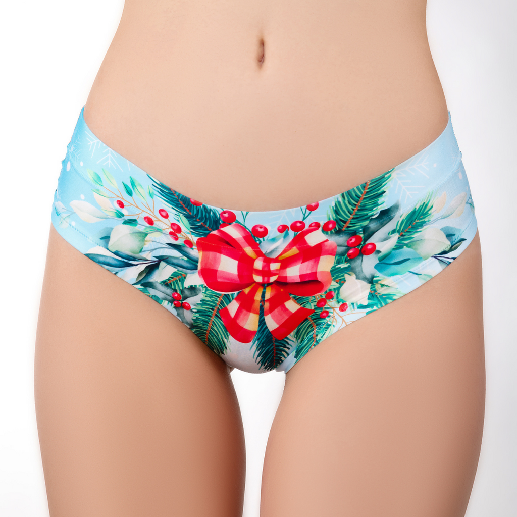 Memème Women’s Ultra-Comfortable YOUR CHRISTMAS - Bouquet - Panties | Breathable Cotton Crotch, Stretchy Fit-0