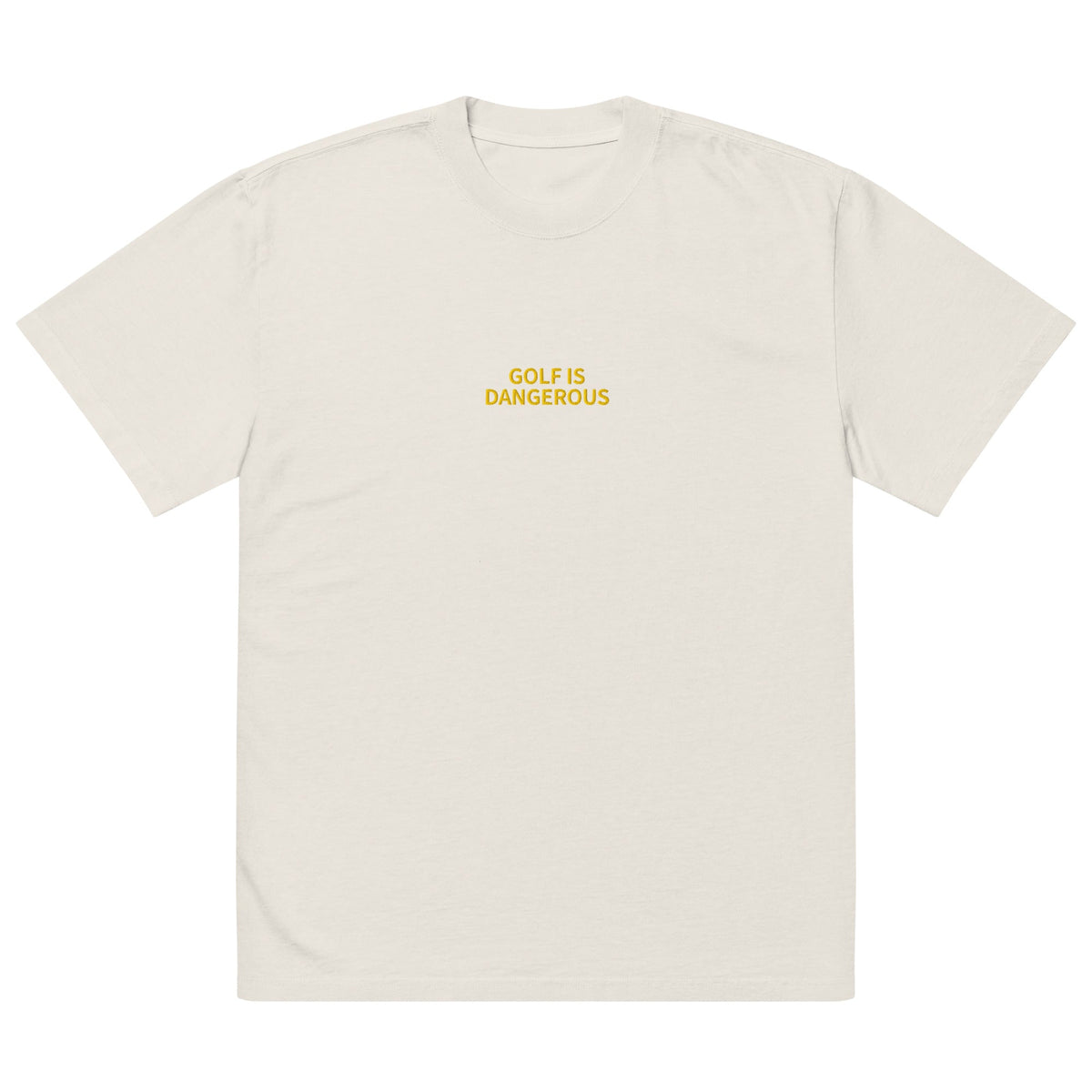 Golf Is Dangerous Embroidery - Oversized T-shirt-7
