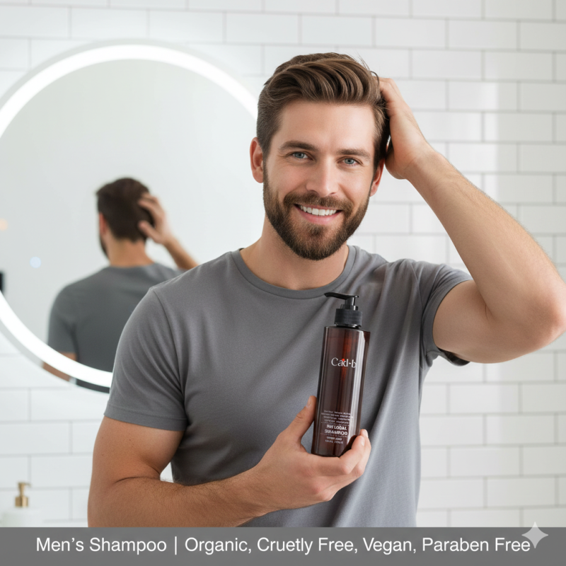 Men's Shampoo | Organic, Cruelty Free, Vegan, Paraben Free