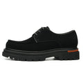 Men's suede Derby shoes with a rugged business sole and classic open-lace design