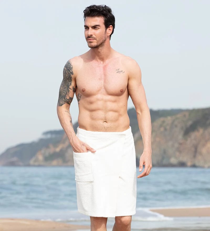 Men’s Turkish Cotton Towel Wrap-0