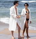 Men's Hooded Turkish Cotton Waffle Robe-3