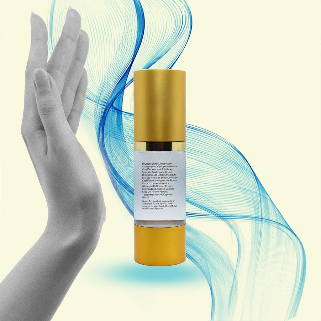 Mineral makeup facial foundation primer bottle by Aniise Beauty for smooth skin prep. — view 3