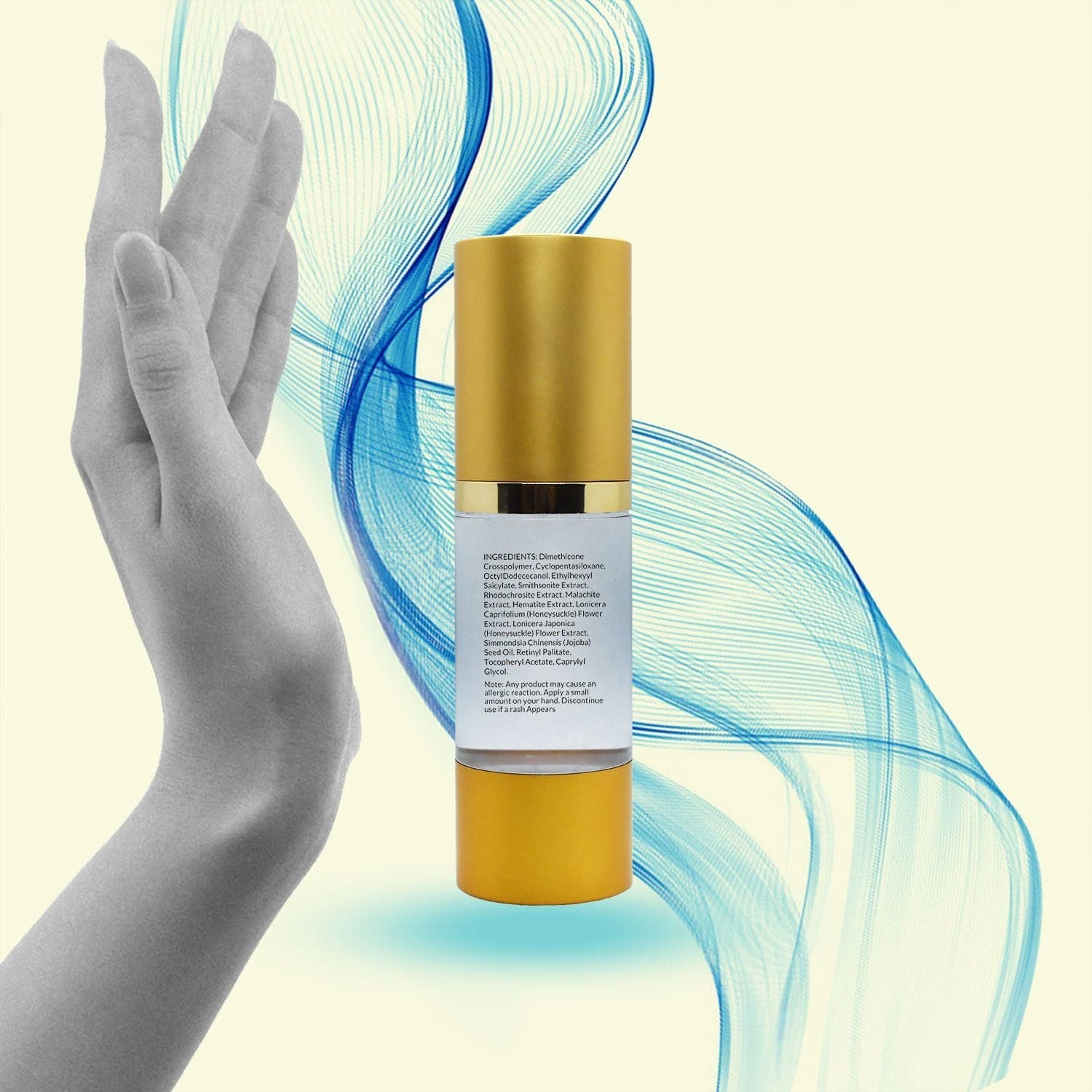 Mineral makeup facial foundation primer bottle by Aniise Beauty for smooth skin prep. — view 3