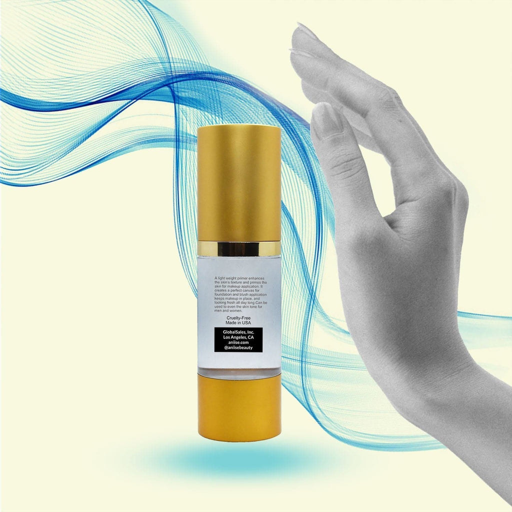 Mineral makeup facial foundation primer bottle by Aniise Beauty for smooth skin prep. — view 4