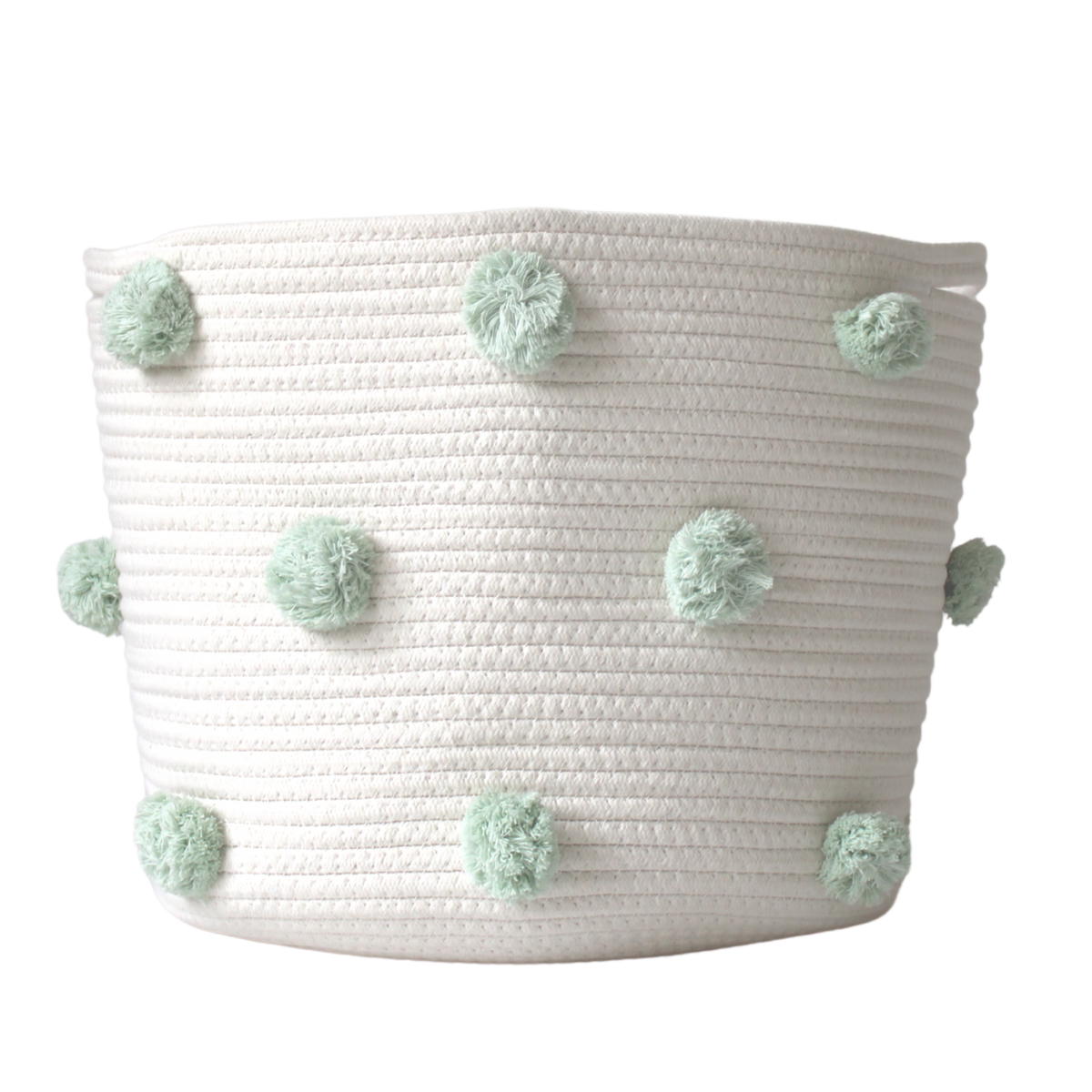 Mint Pom Basket - Large-0