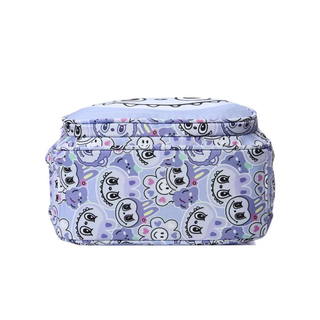 Colorful Mischief Squad Labubu kids backpack in Oxford cloth with front pocket and adjustable straps — view 5