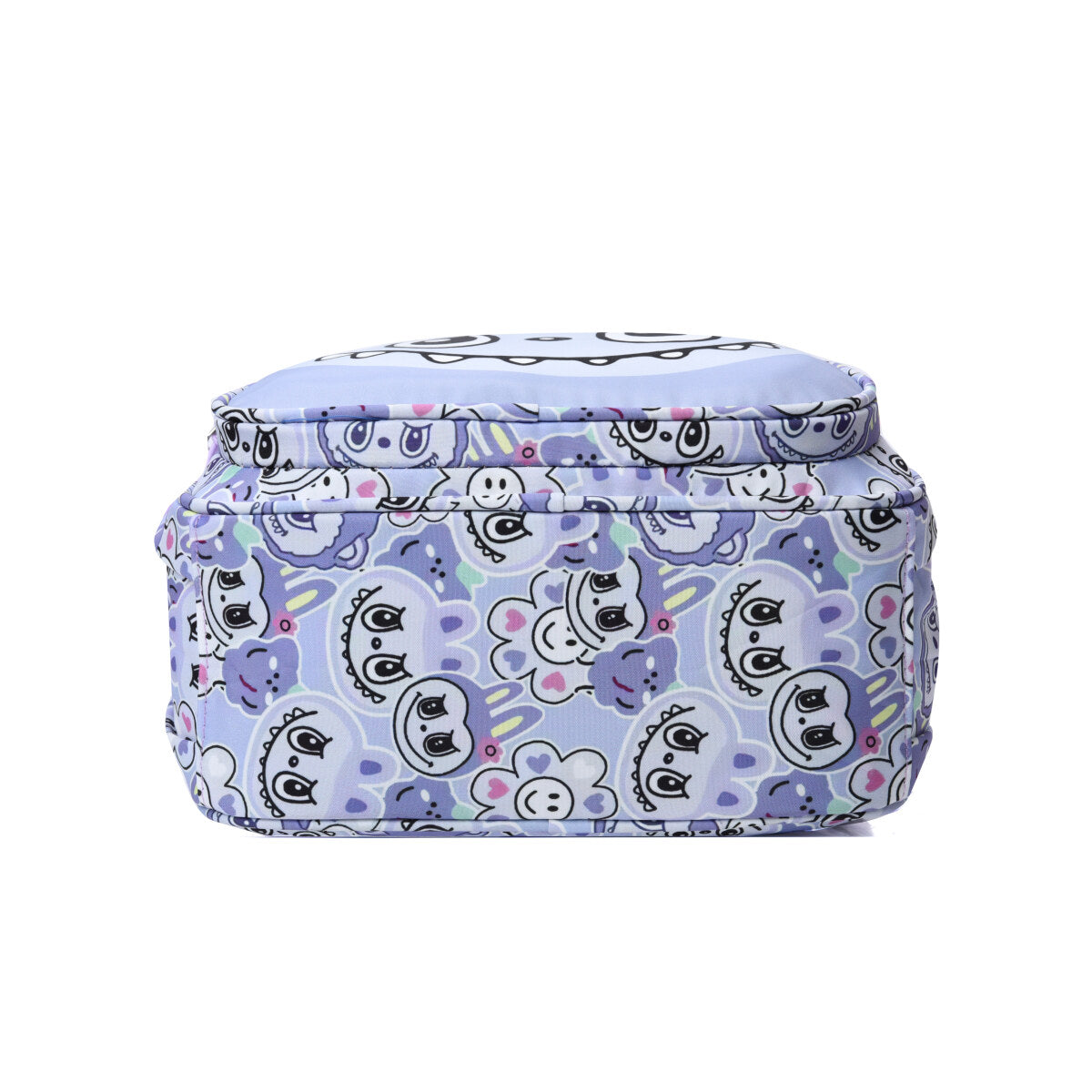 Colorful Mischief Squad Labubu kids backpack in Oxford cloth with front pocket and adjustable straps — view 5