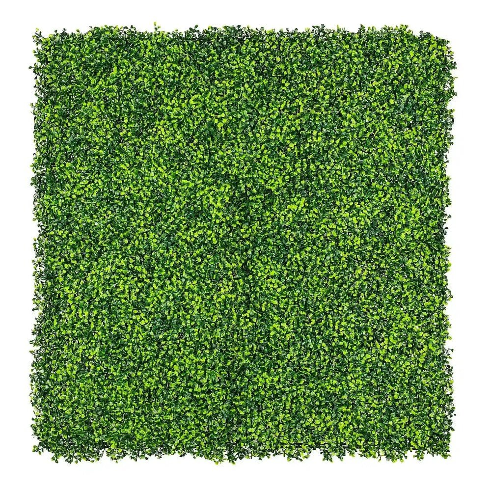 Mixed Boxwood Artificial Vertical Garden Green Wall Panel 40×40in 11 SQ FT – UV Resistant – Commercial Grade-2