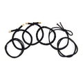 MIXED STRETCH PONYTAIL BLACK HAIRBAND SET-0