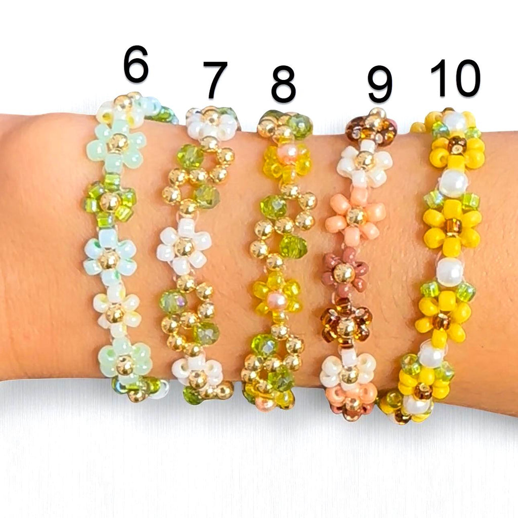 Japanese Miyuki Beaded Flower Bracelet-2