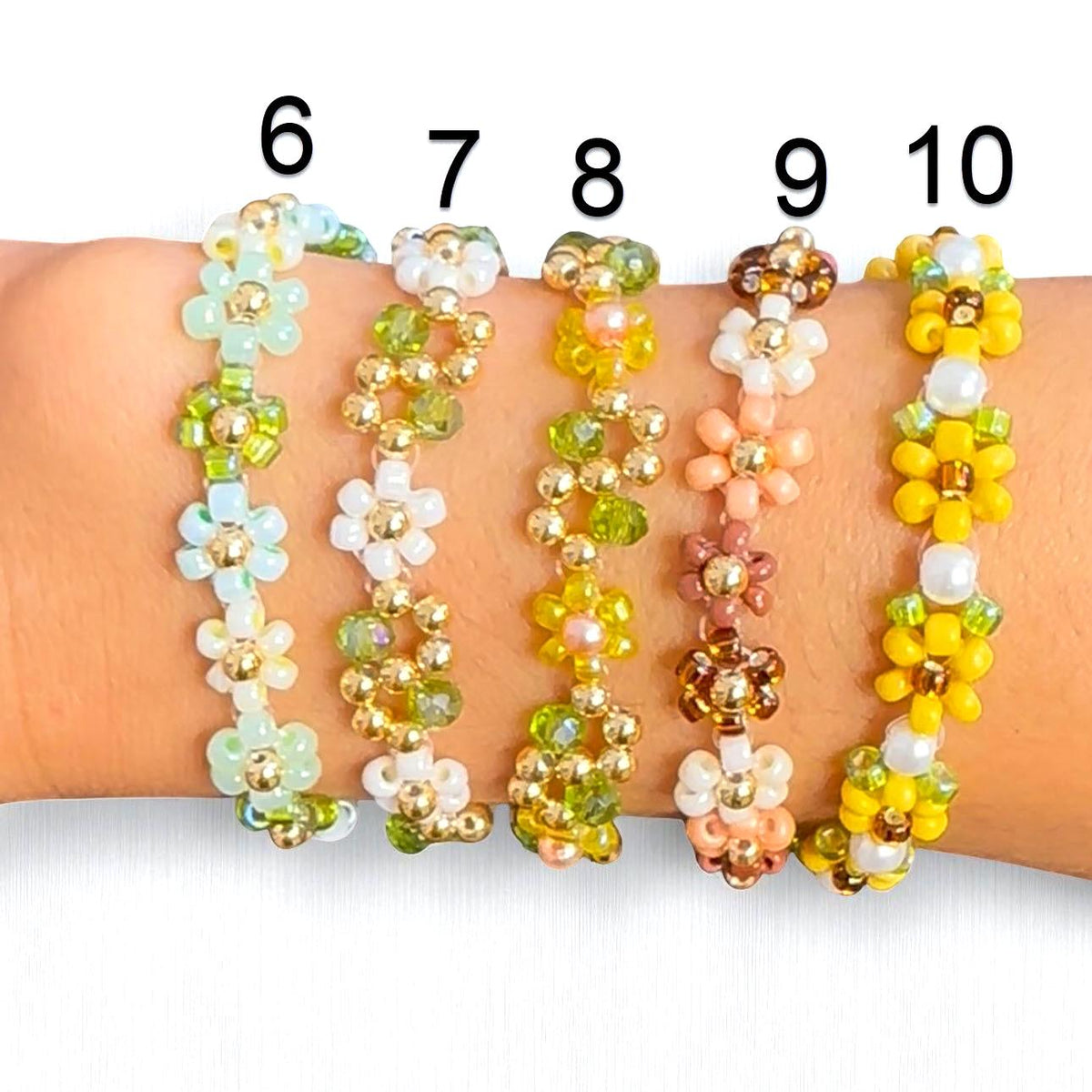 Japanese Miyuki Beaded Flower Bracelet-2