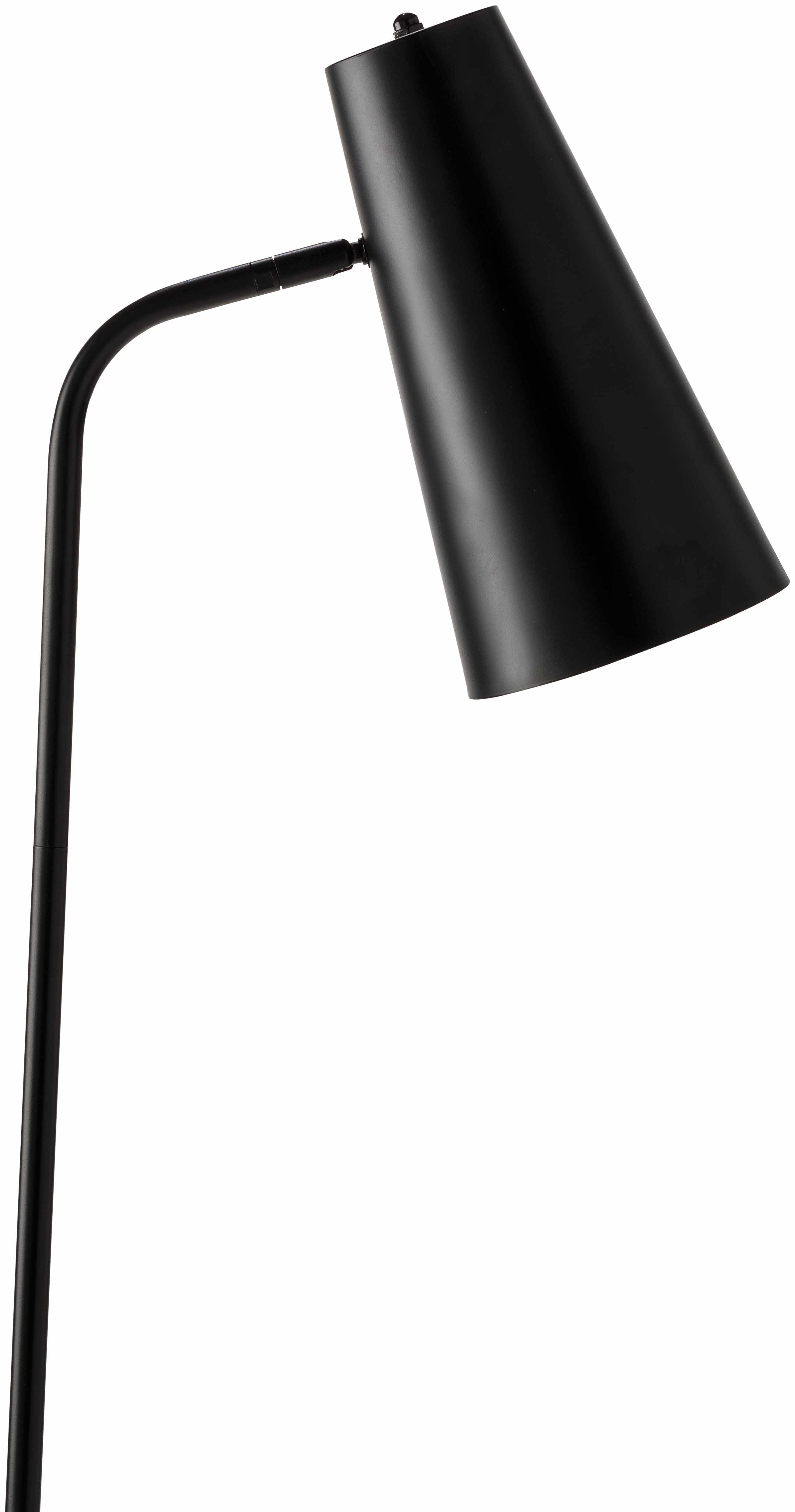 Montacuto black iron floor lamp with metal shade and metallic bronze accents for modern living rooms — view 2