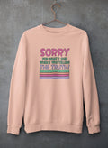 Sorry For What I Said When I Was Telling The Truth Sweat Shirt-1