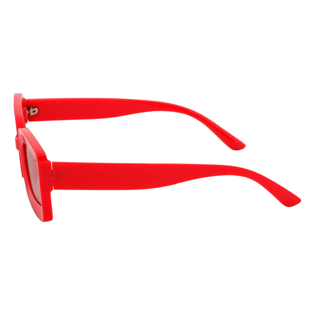 MOD - Small Thick Rectangle Sunglasses Pink-4