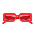 MOD - Small Thick Rectangle Sunglasses Pink-0
