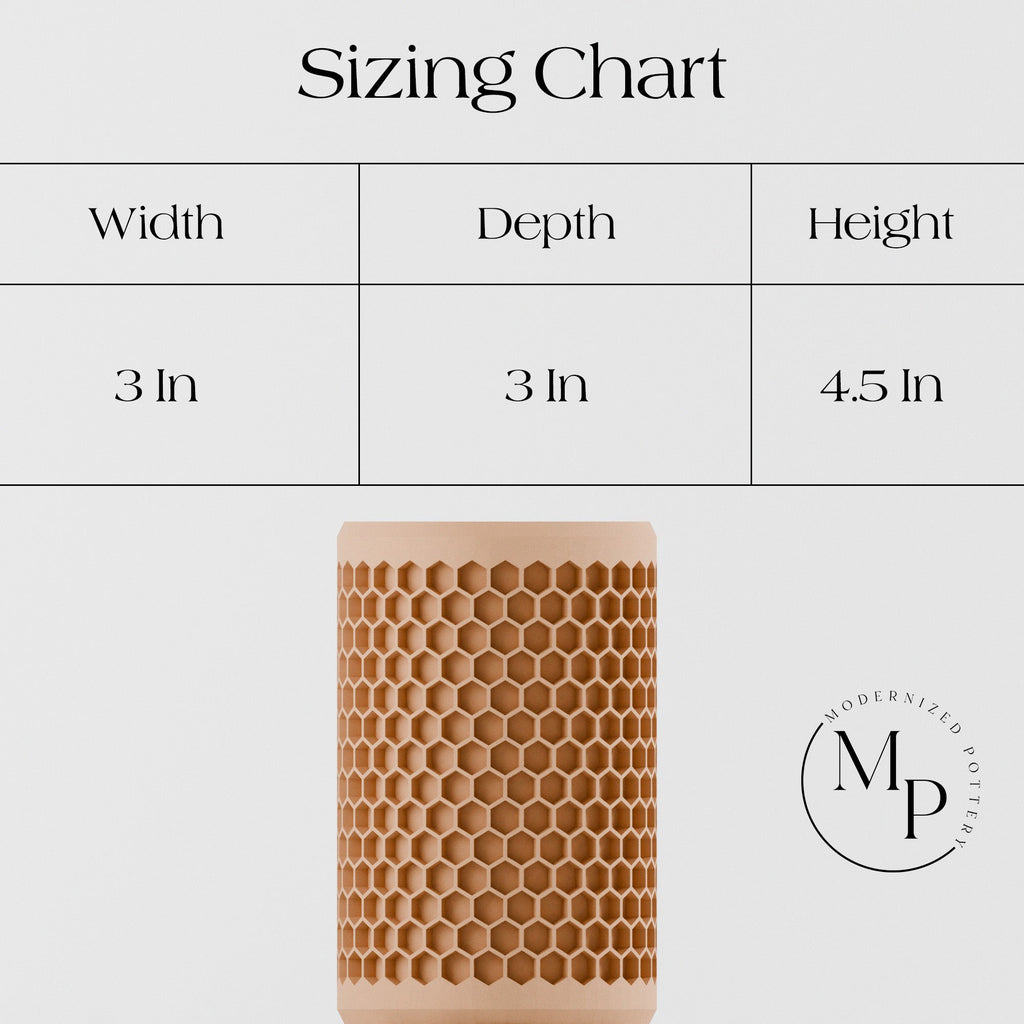 Modern geometric honeycomb pencil holder organizing pens and accessories on a stylish office desk setup. — view 3